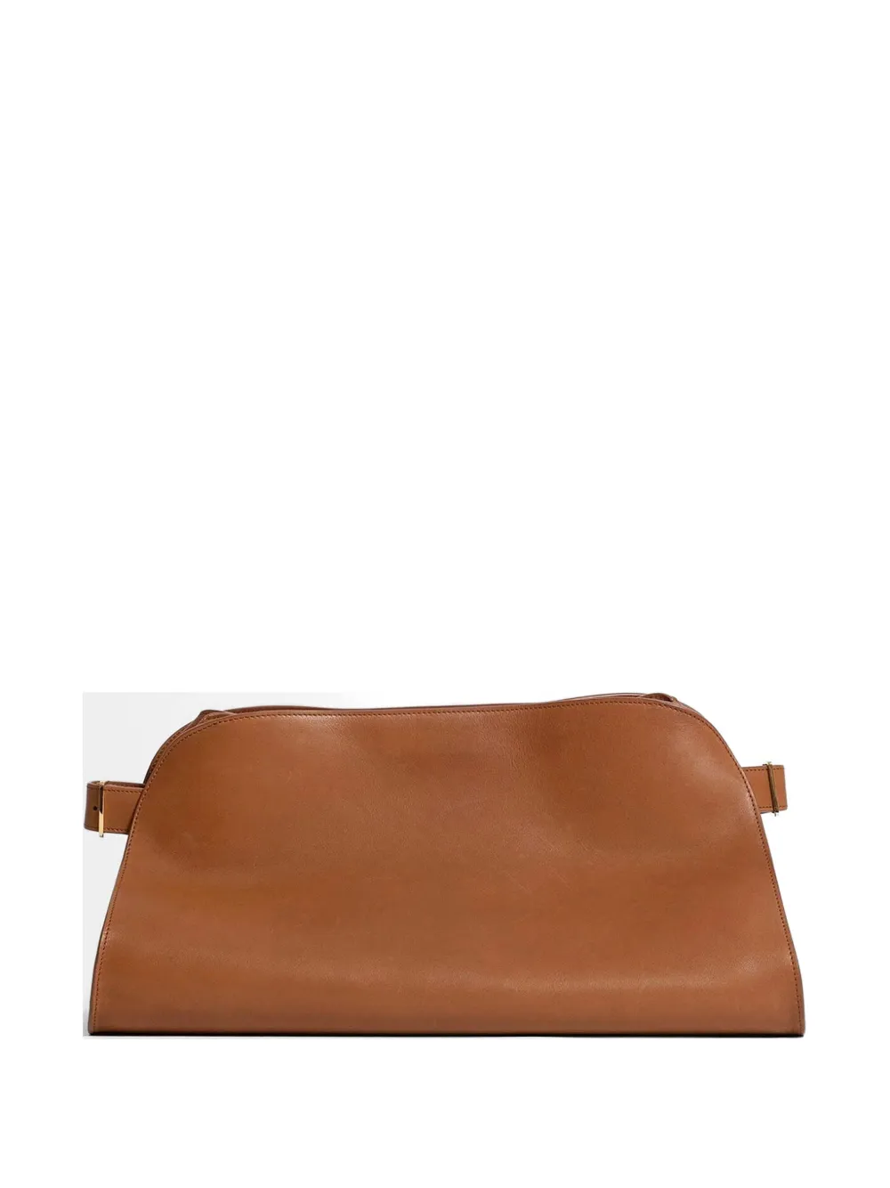 The Row leather clutch bag - Marrone