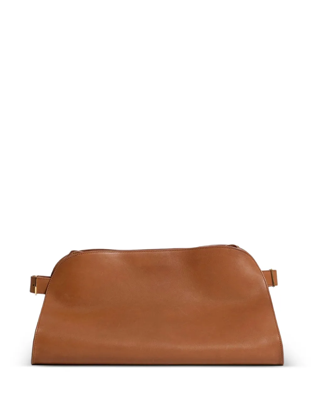 The Row leather clutch bag - Marrone