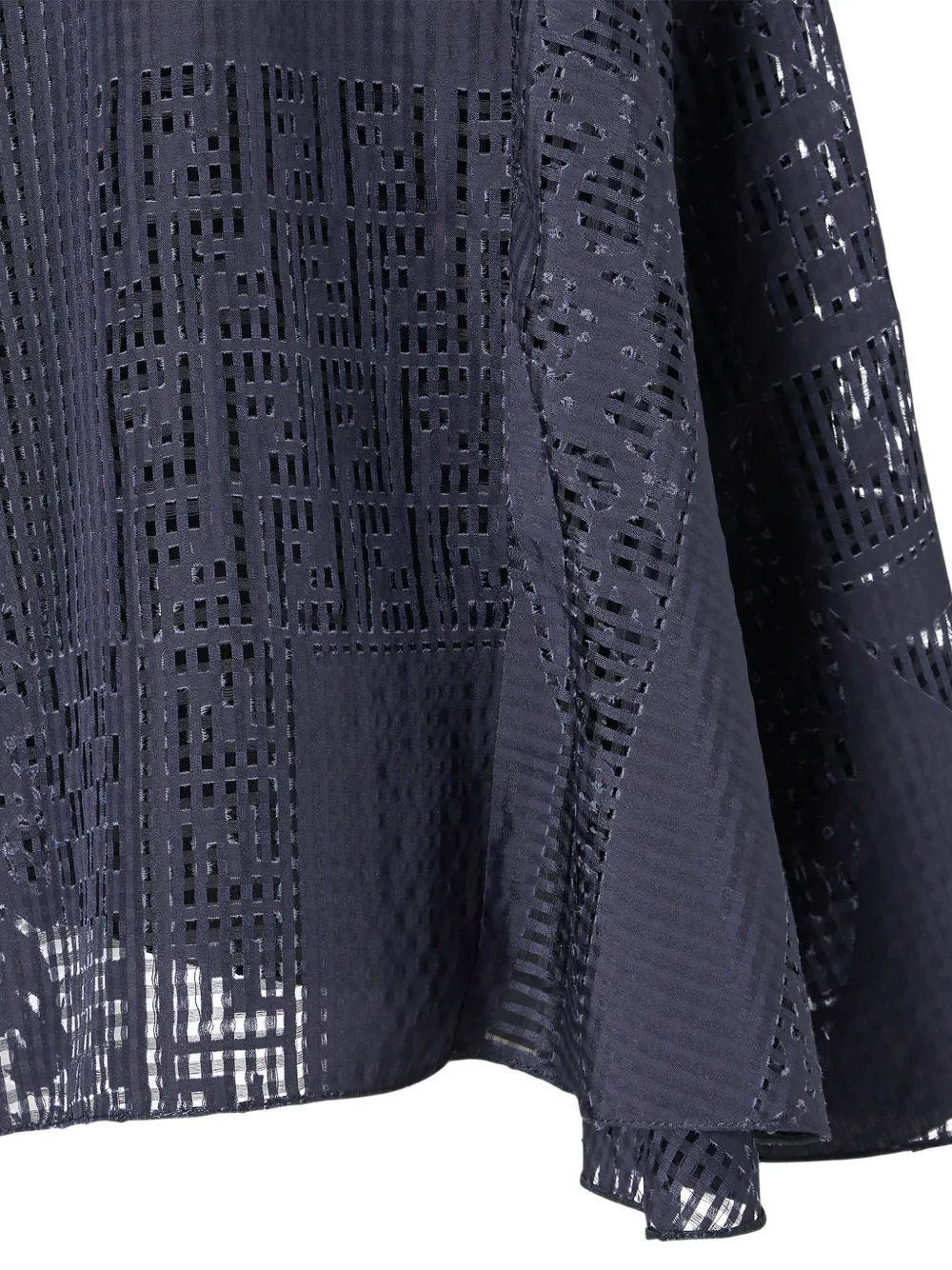 FENDI Rok met kanten vlakken Blauw