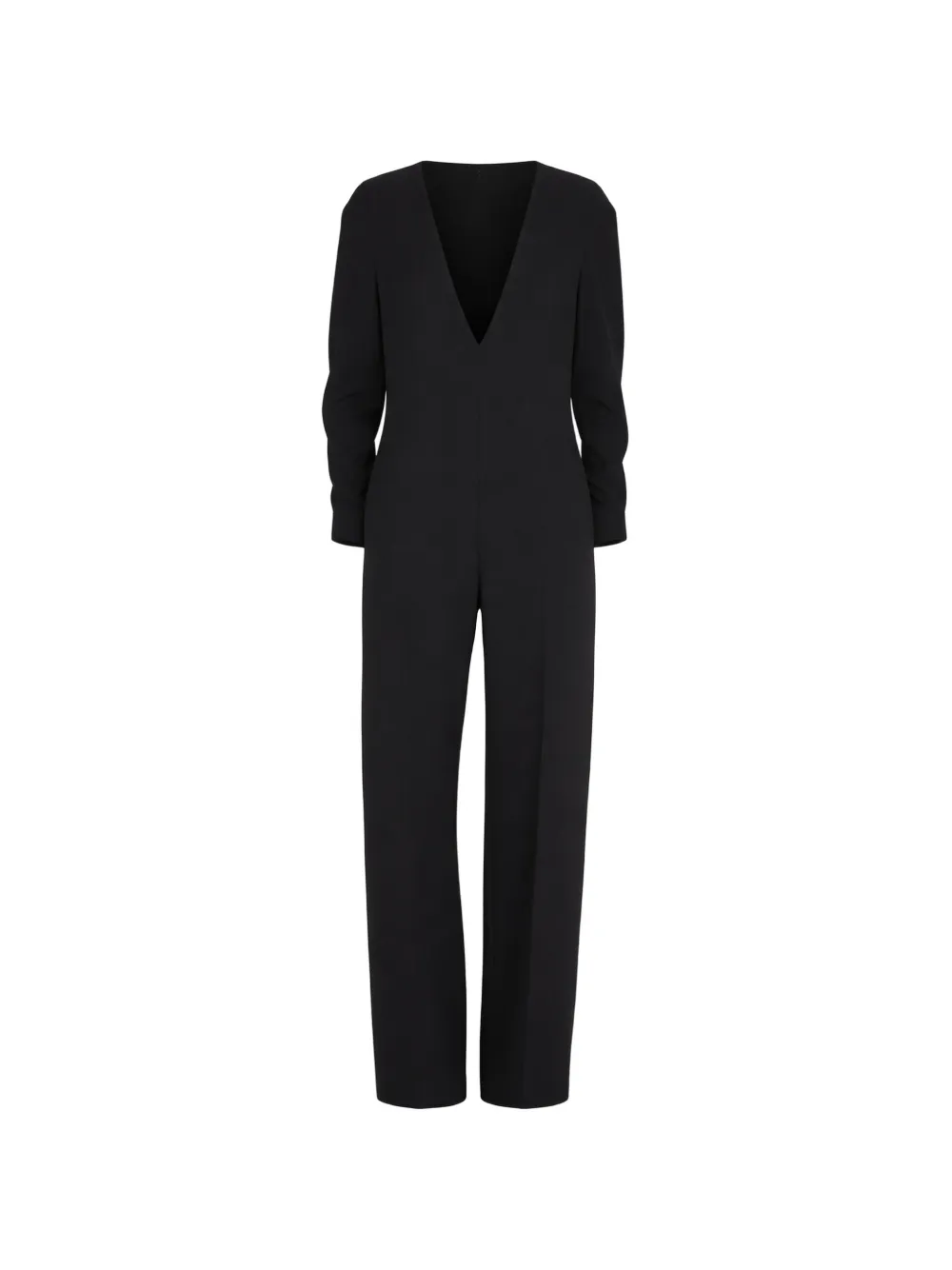 The Row Sylvana long-sleeve jumpsuit - Nero