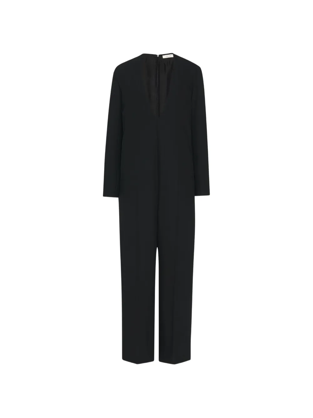 The Row Sylvana long-sleeve jumpsuit - Nero
