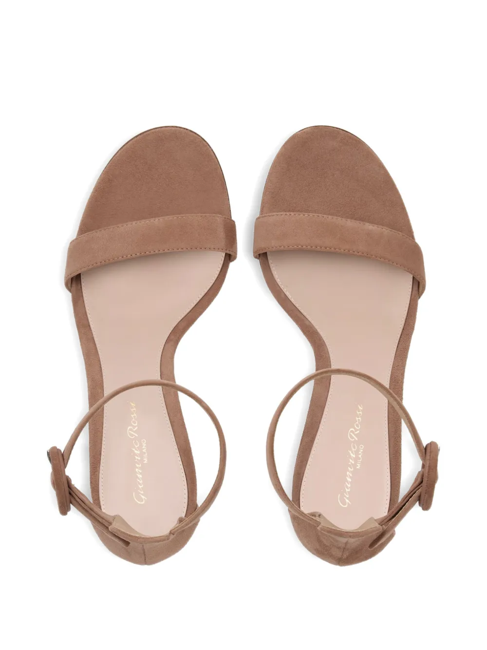 Gianvito Rossi buckle strap pumps Beige