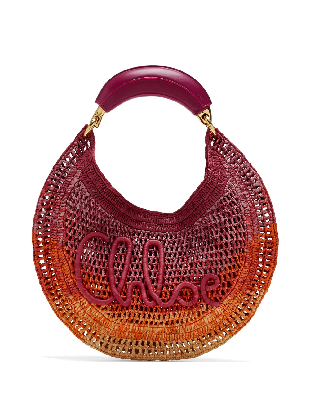 Chloé Summer Banana sunset-effect shoulder bag - Rosa