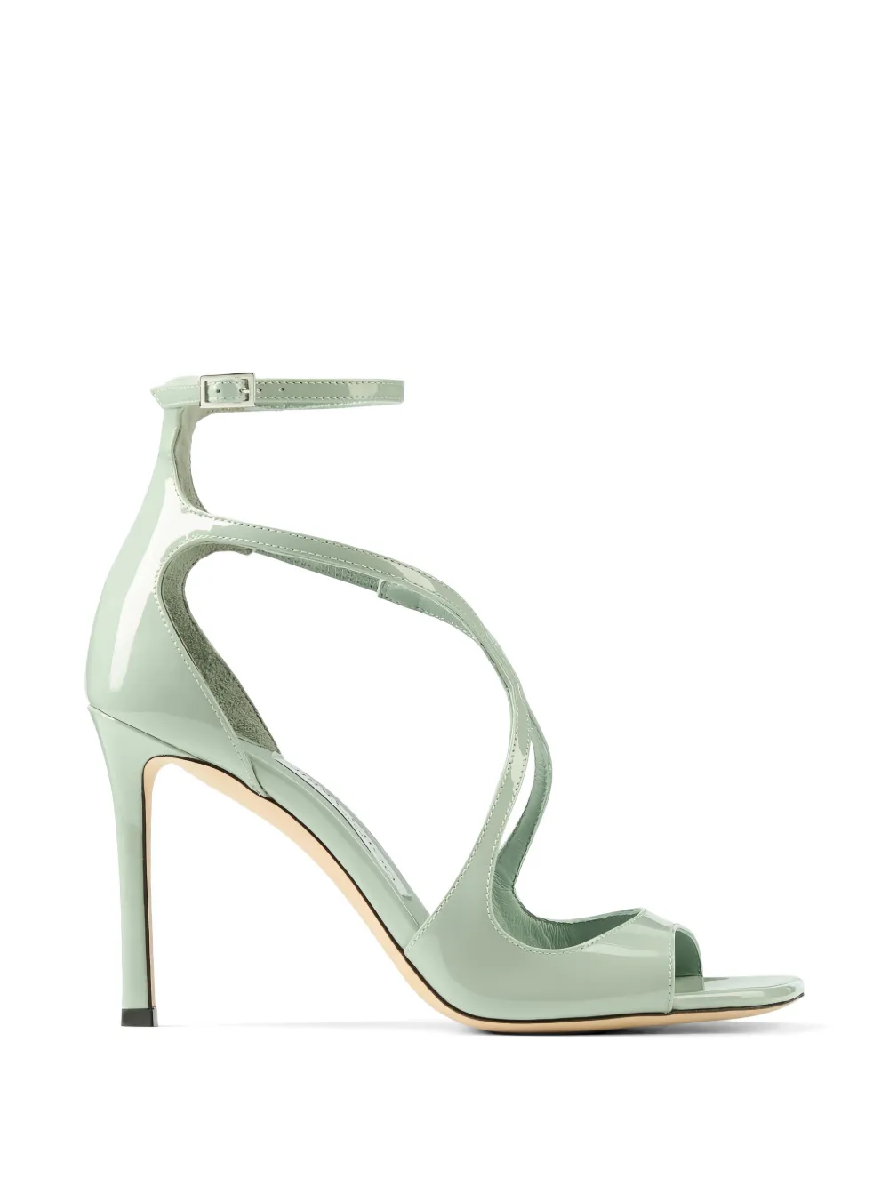 Jimmy Choo Azia ankle-strap crossover sandals Groen