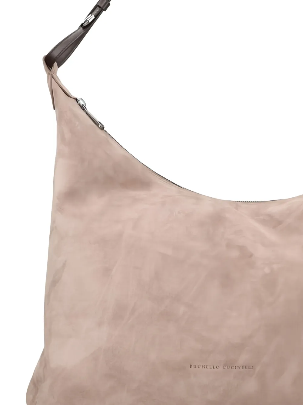 Brunello Cucinelli Leren schoudertas Beige