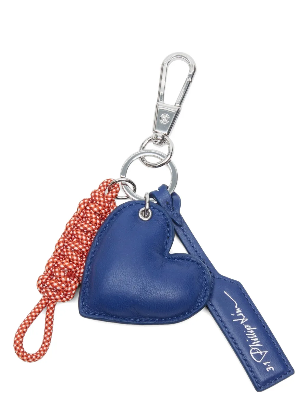 3.1 Phillip Lim braided-detail heart charm - Blu