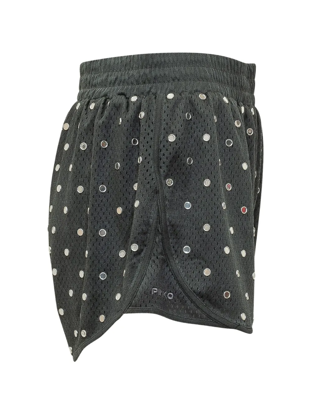 PINKO Shorts met mesh en stras Zwart