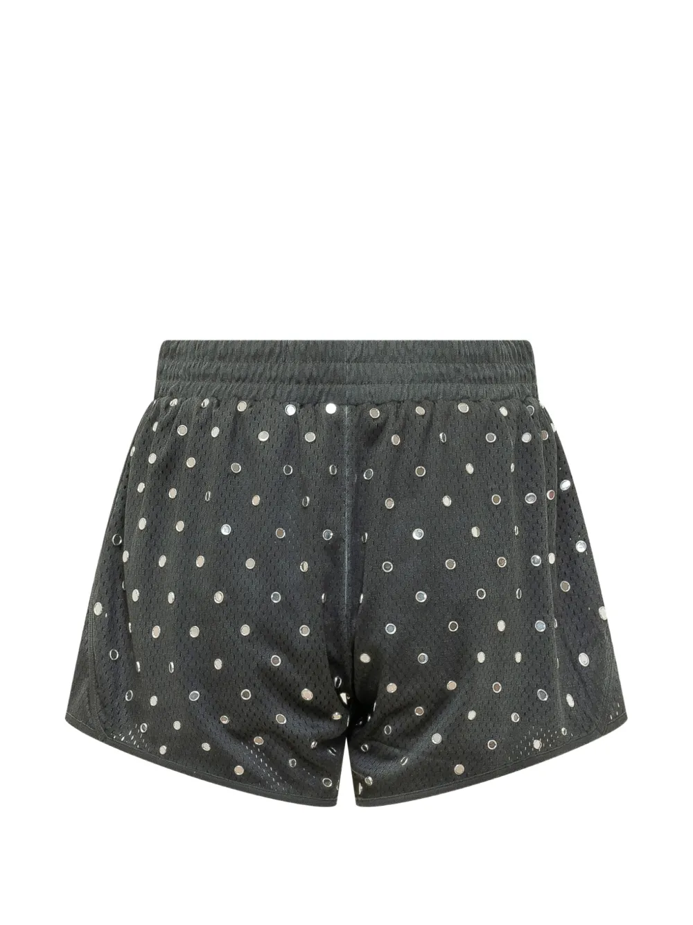 PINKO Shorts met mesh en stras Zwart