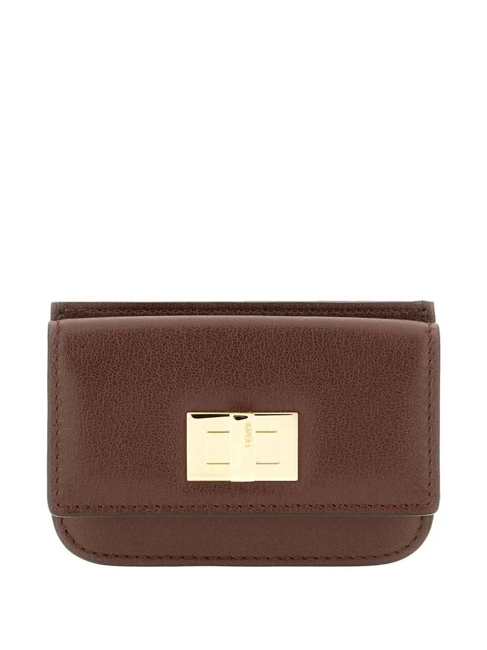 FENDI twist-lock wallet - Marrone