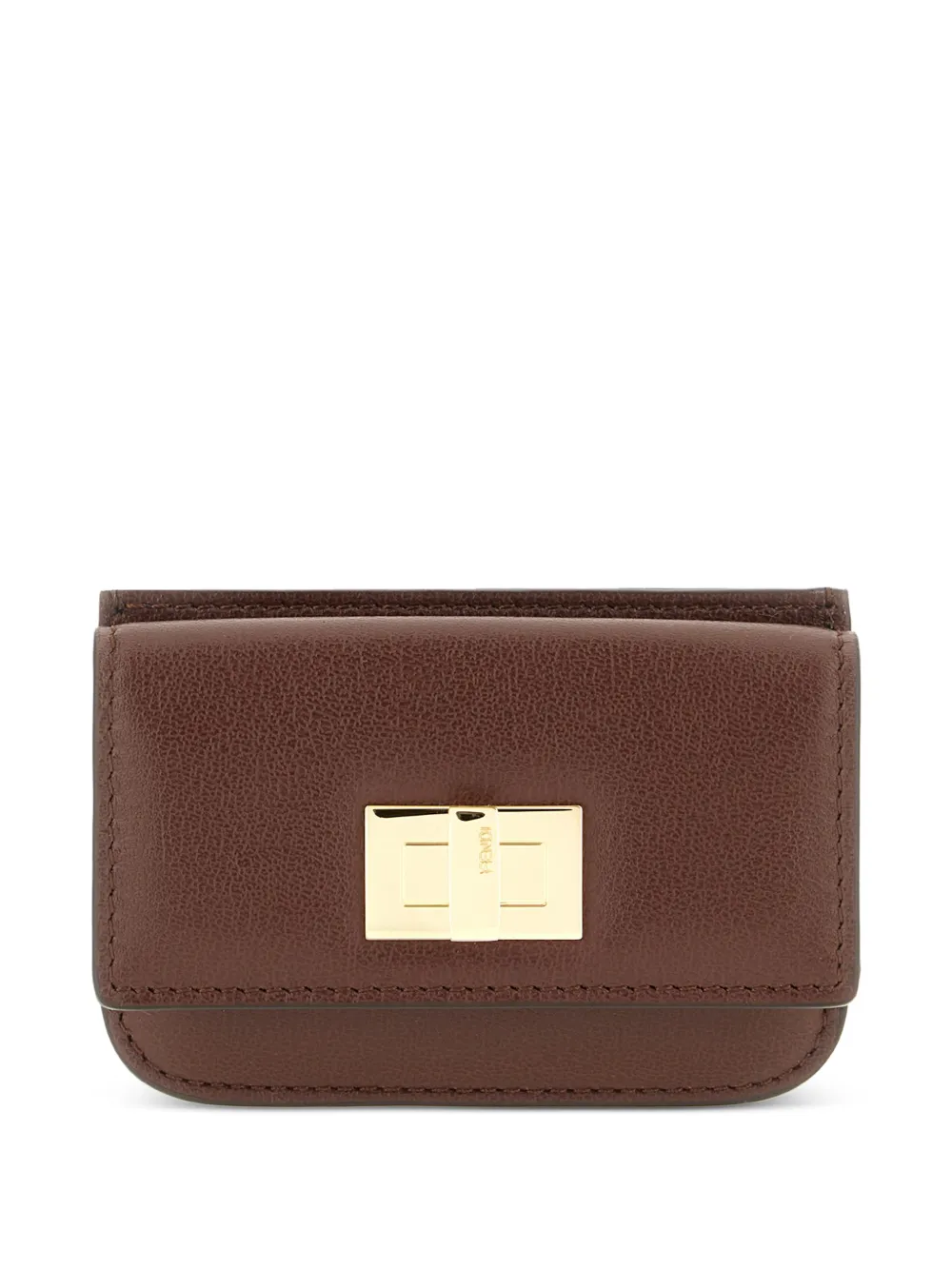 FENDI twist-lock wallet - Marrone