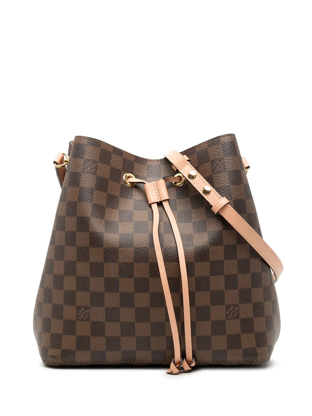 Louis Vuitton Pre-Owned 2019 Damier Ebene NeoNoe MM bucket bag - Braun
