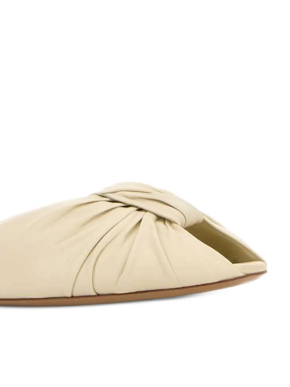 Chloé Suzie knotted leather sandals Beige