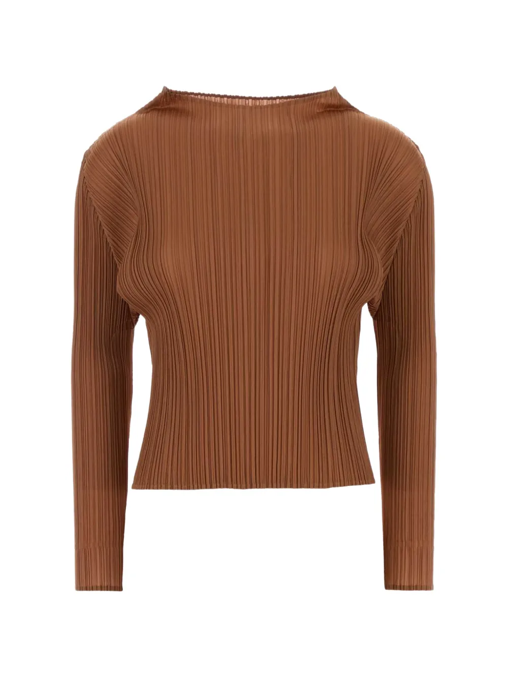 Pleats Please Issey Miyake pleated top - Marrone