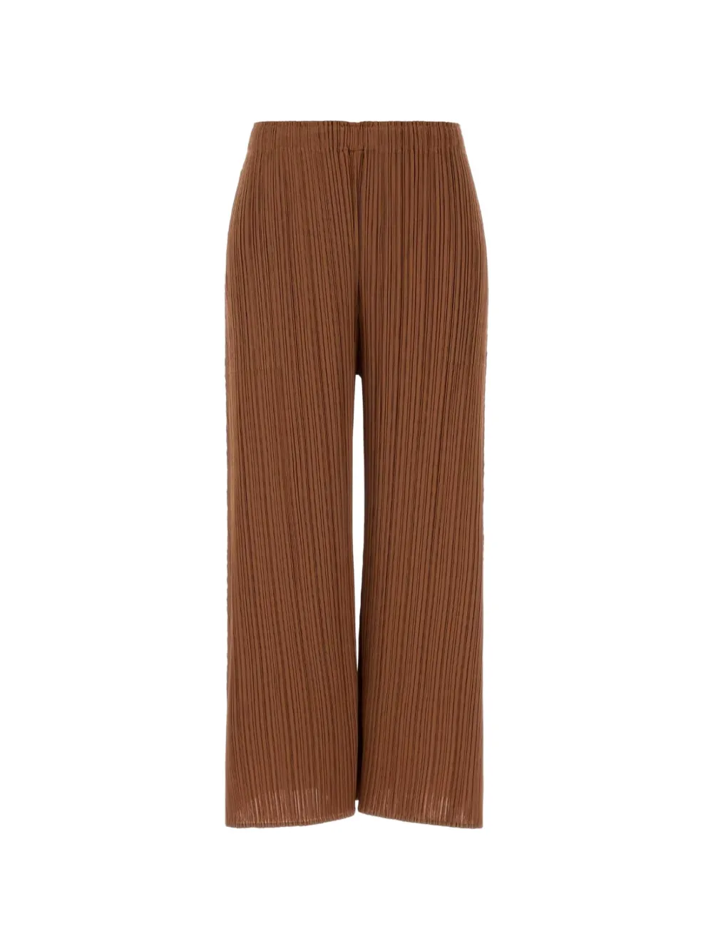 Pleats Please Issey Miyake Monthly Colors: March pleated palazzo pants - Marrone
