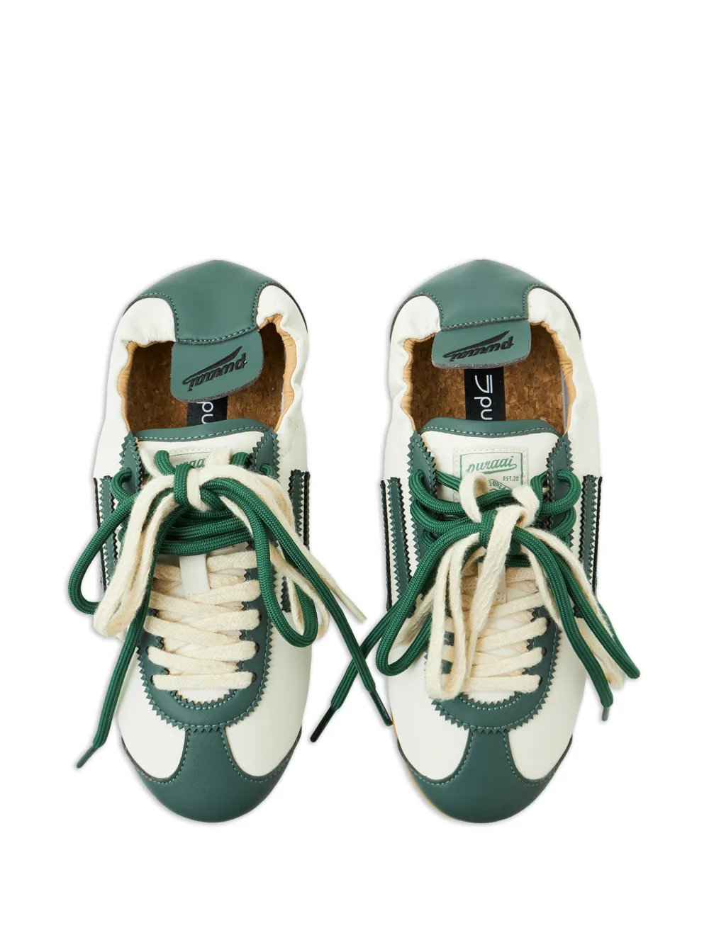 Puraai Lion elasticated sneakers Wit