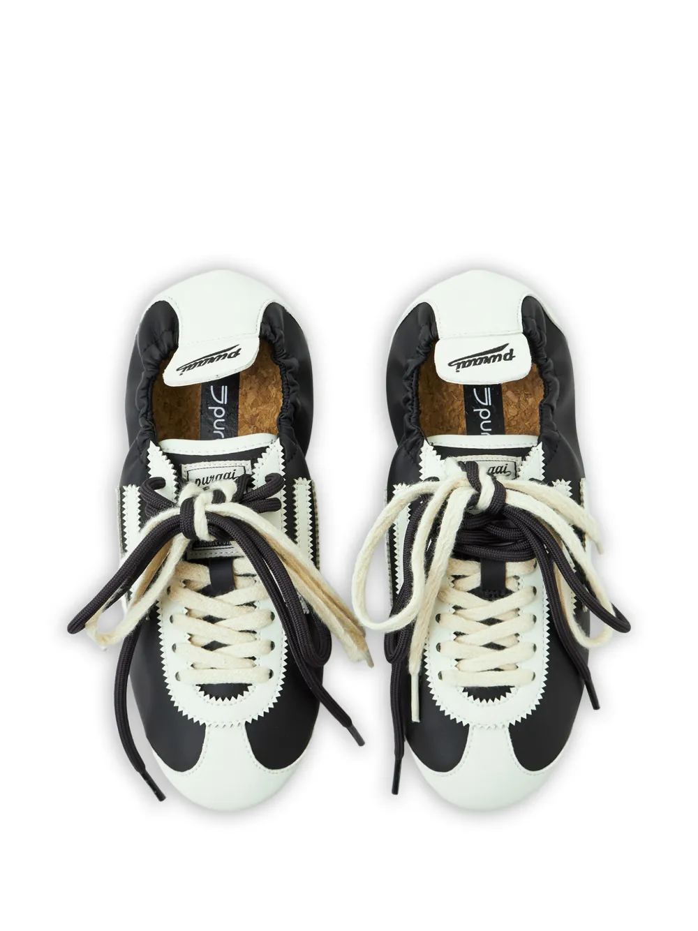 Puraai Lion elasticated sneakers Zwart