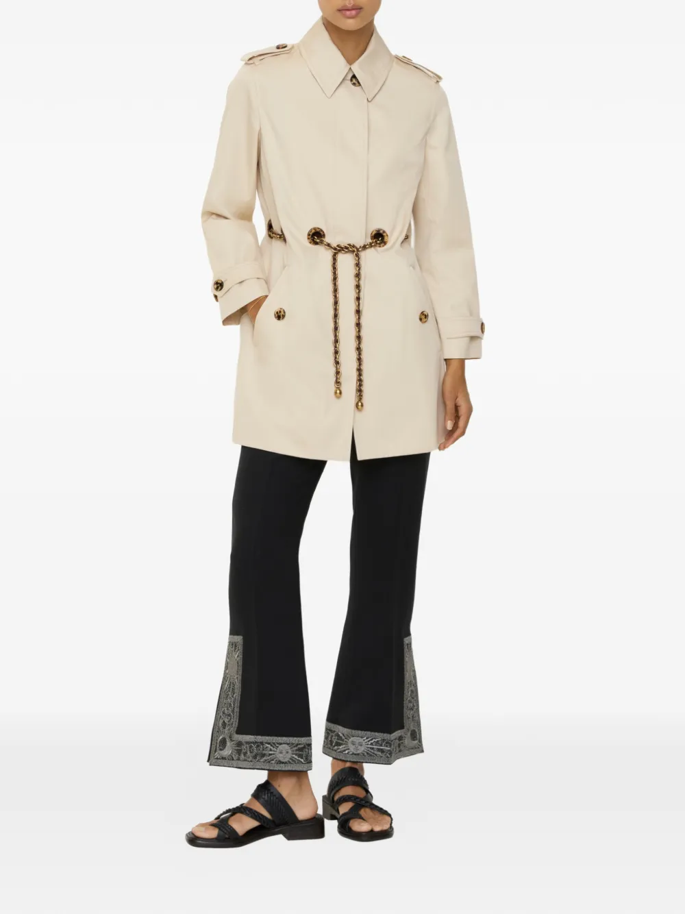 Burberry Stonehaven gabardine jas Beige