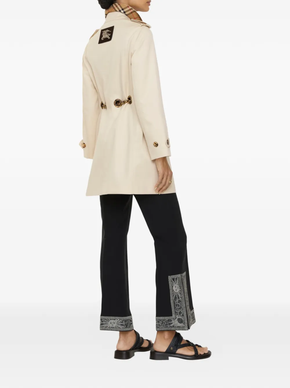 Burberry Stonehaven gabardine jas Beige