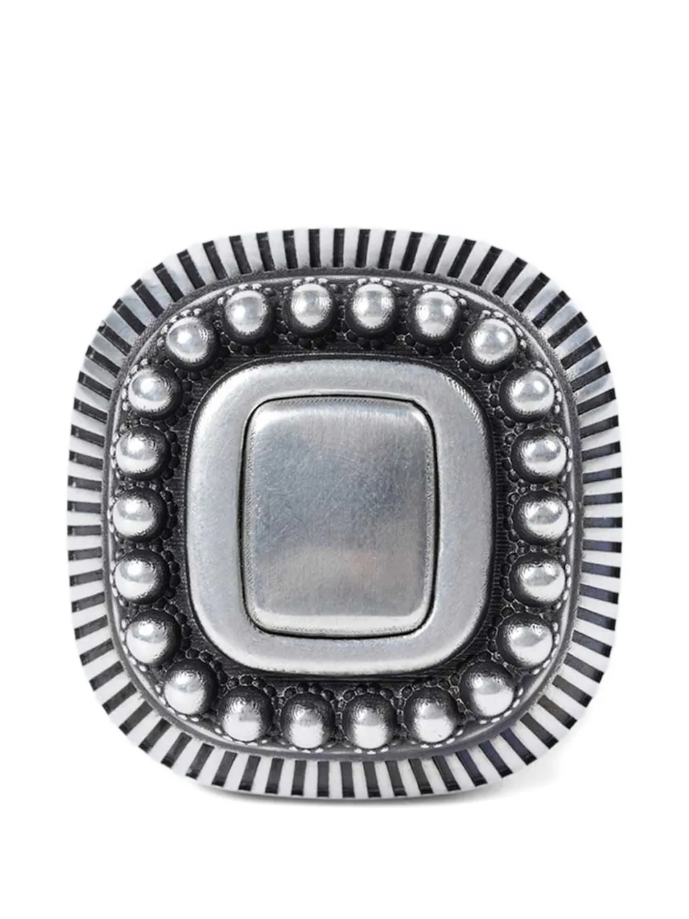 Ann Demeulemeester square ring - Argento