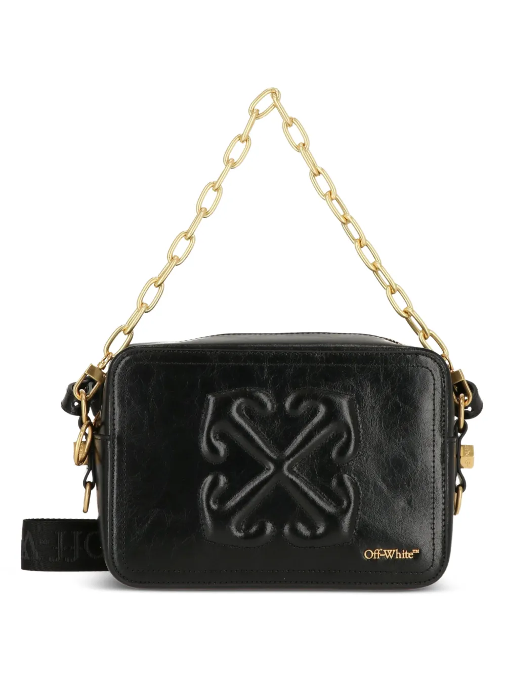 Off-White Arrows embossed shoulder bag - Nero