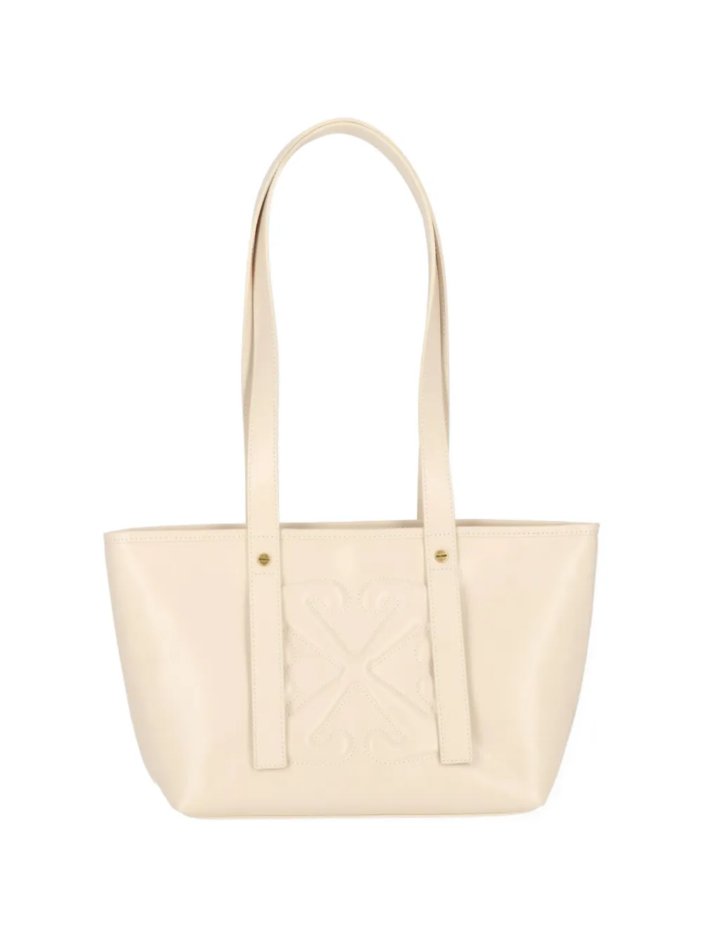 Off-White Arrows quilted leather tote bag - Toni neutri