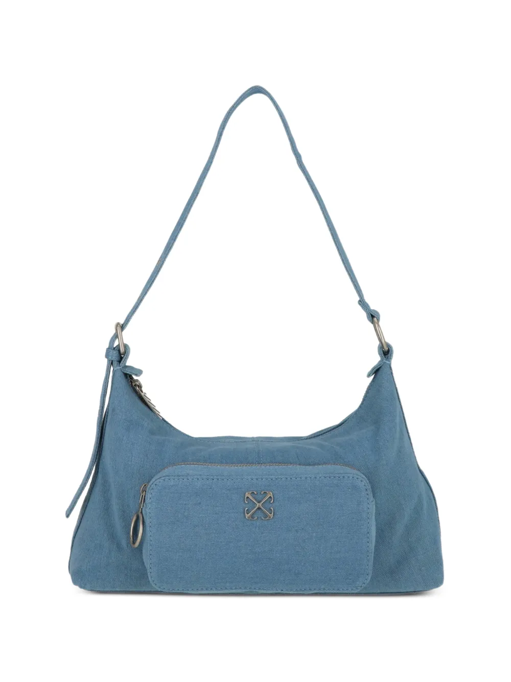Off-White Arrows denim shoulder bag - Blau