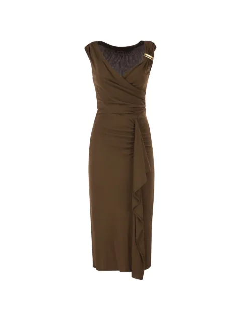 Max Mara Aureo draped midi dress