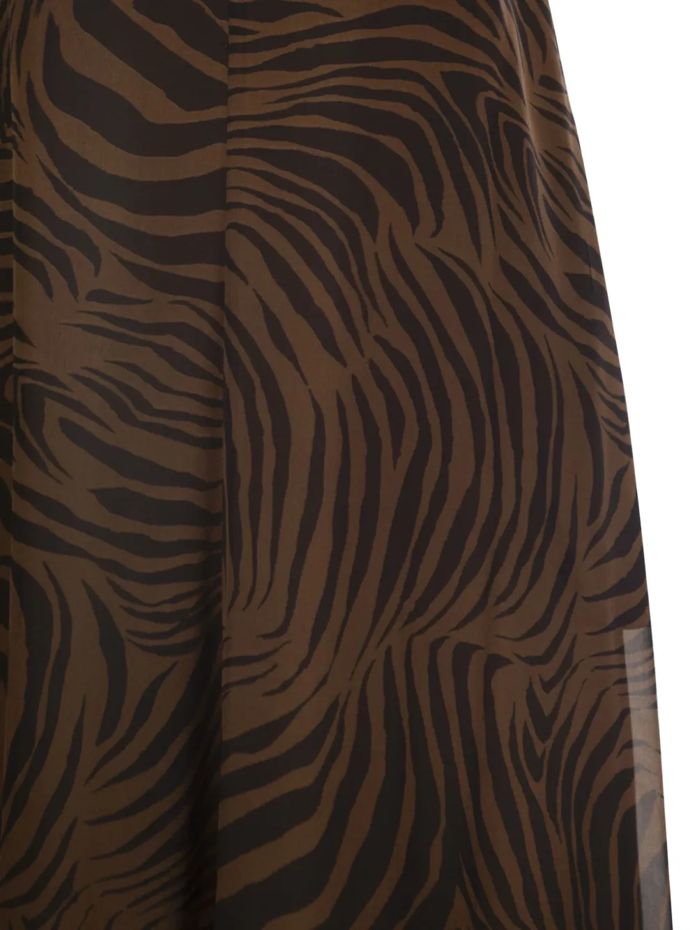 Max Mara Maxi-jurk met zebraprint Bruin