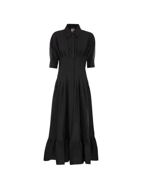 Max Mara Cera pleats shirt maxi dress
