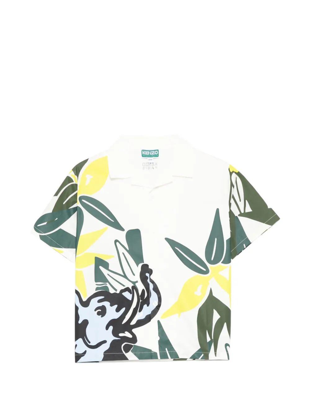 Kenzo Kids Eden Jungle shirt - White