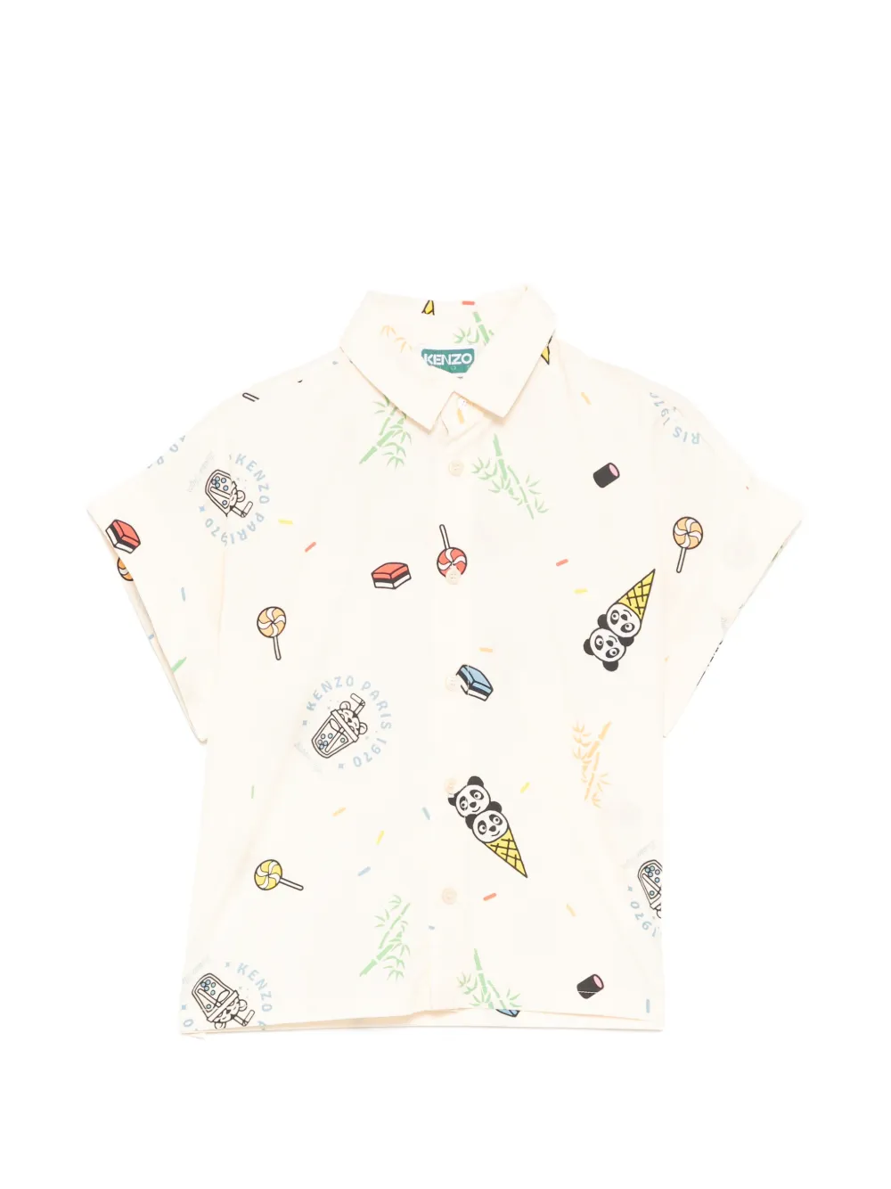 Kenzo Kids Happy Sweet shirt - Toni neutri