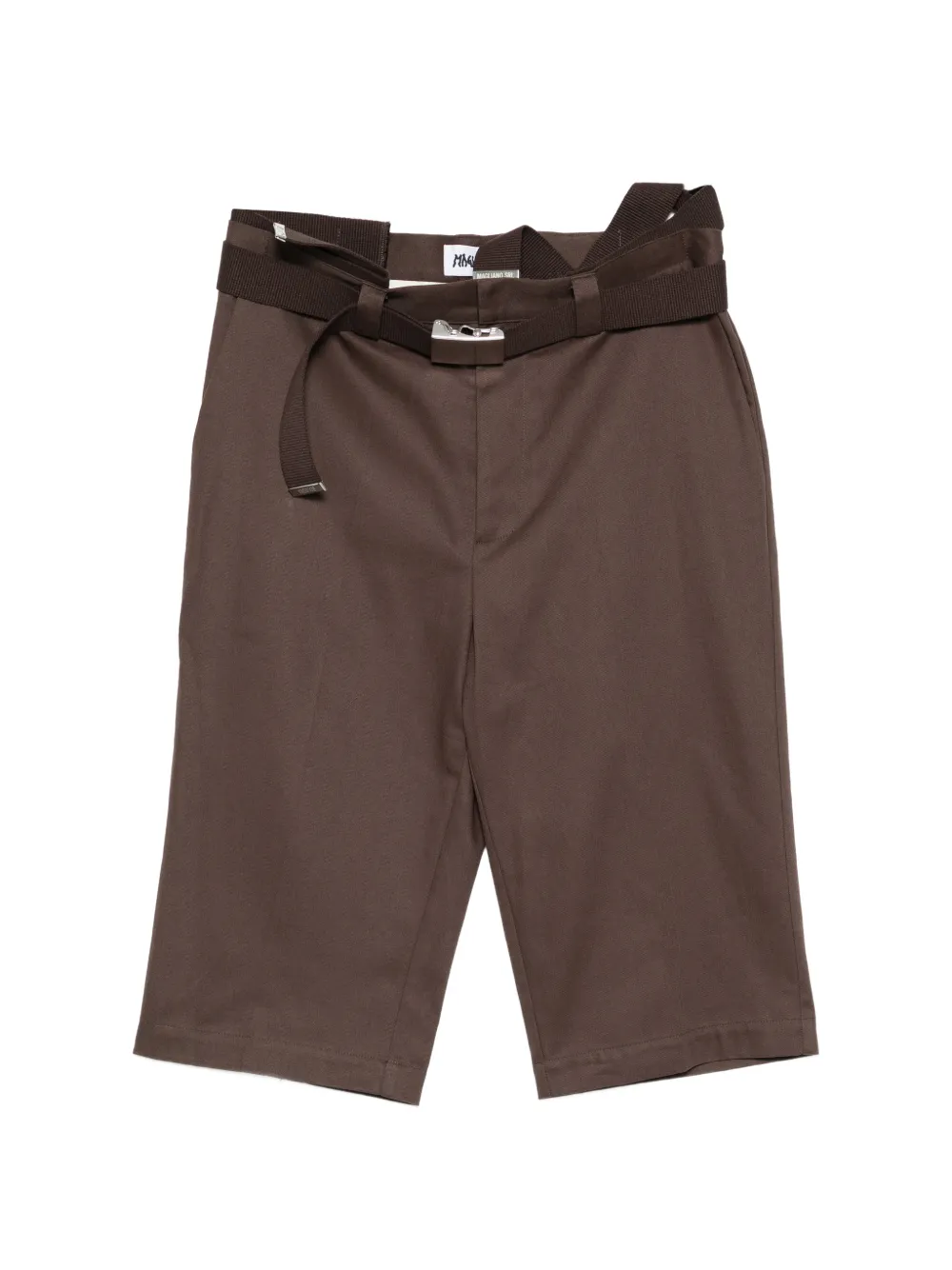 Magliano belted tailored shorts - Brown