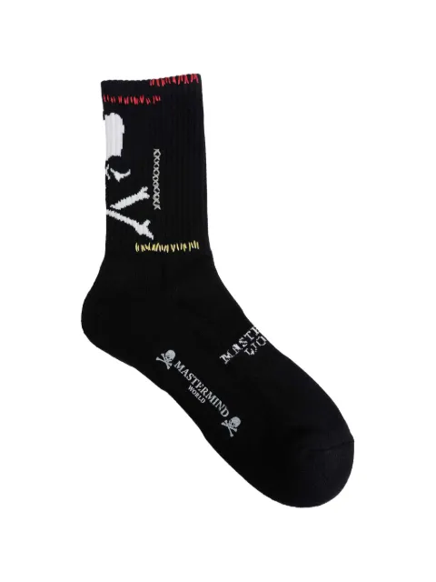 Mastermind World skull intarsia socks