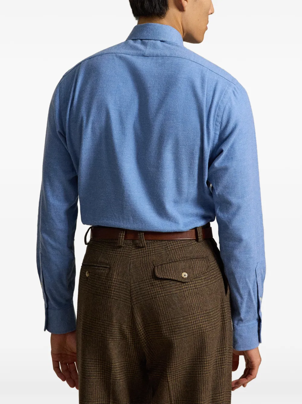 Polo Ralph Lauren Custom-fit twill overhemd Blauw