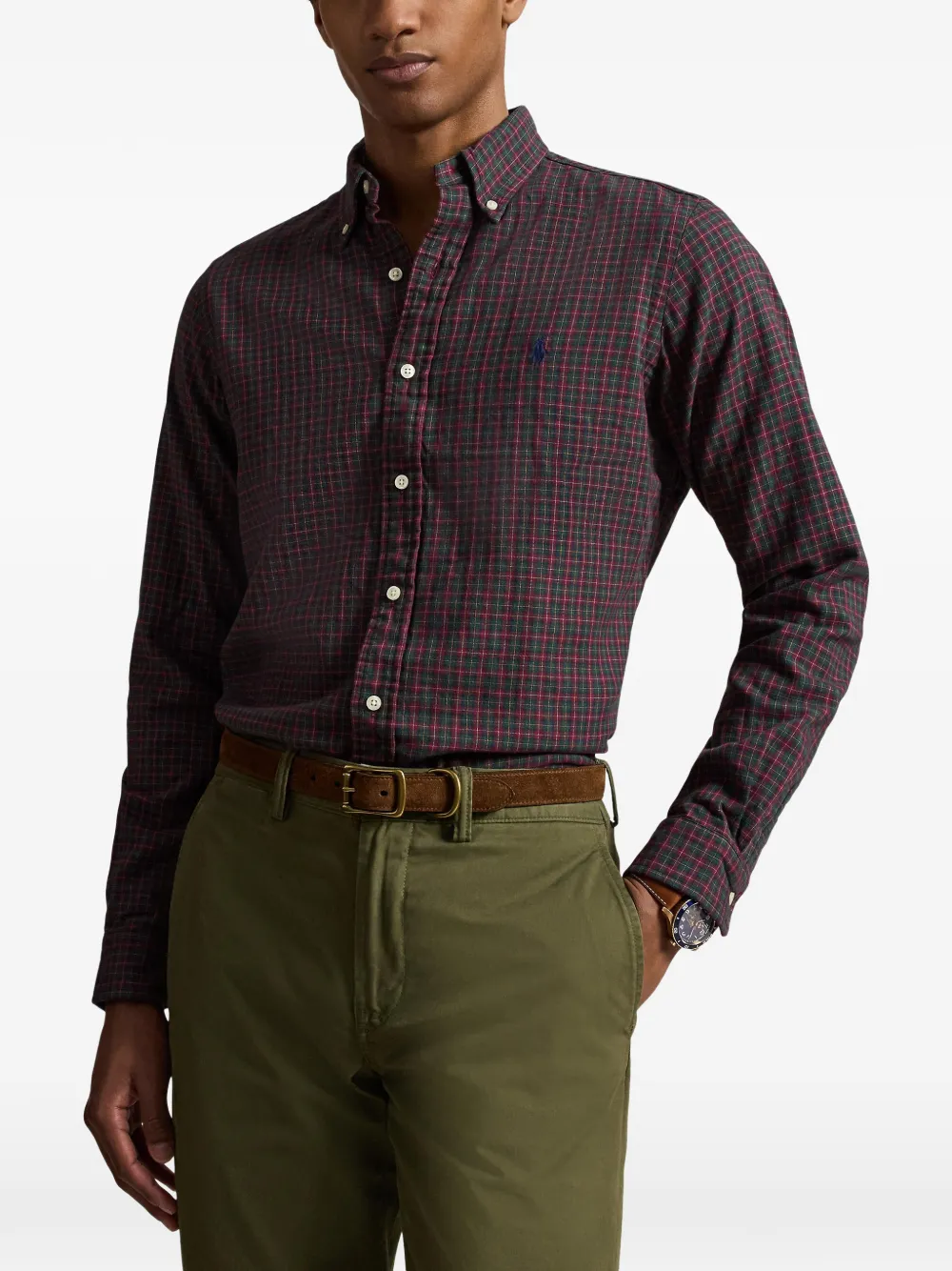 Polo Ralph Lauren Geruit overhemd Groen