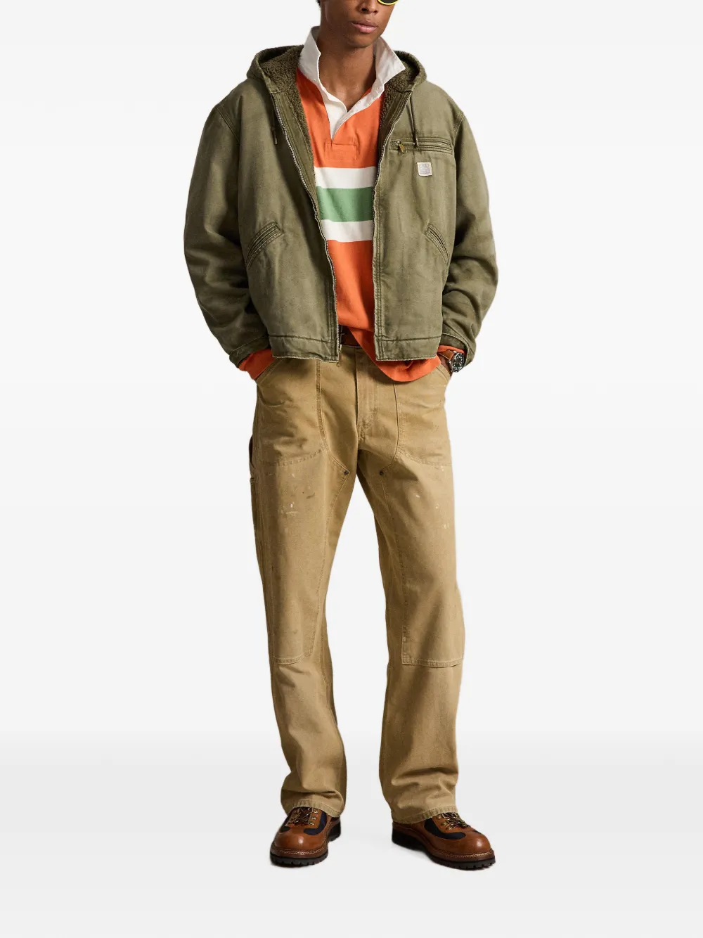Polo Ralph Lauren Canvas jack met capuchon Groen