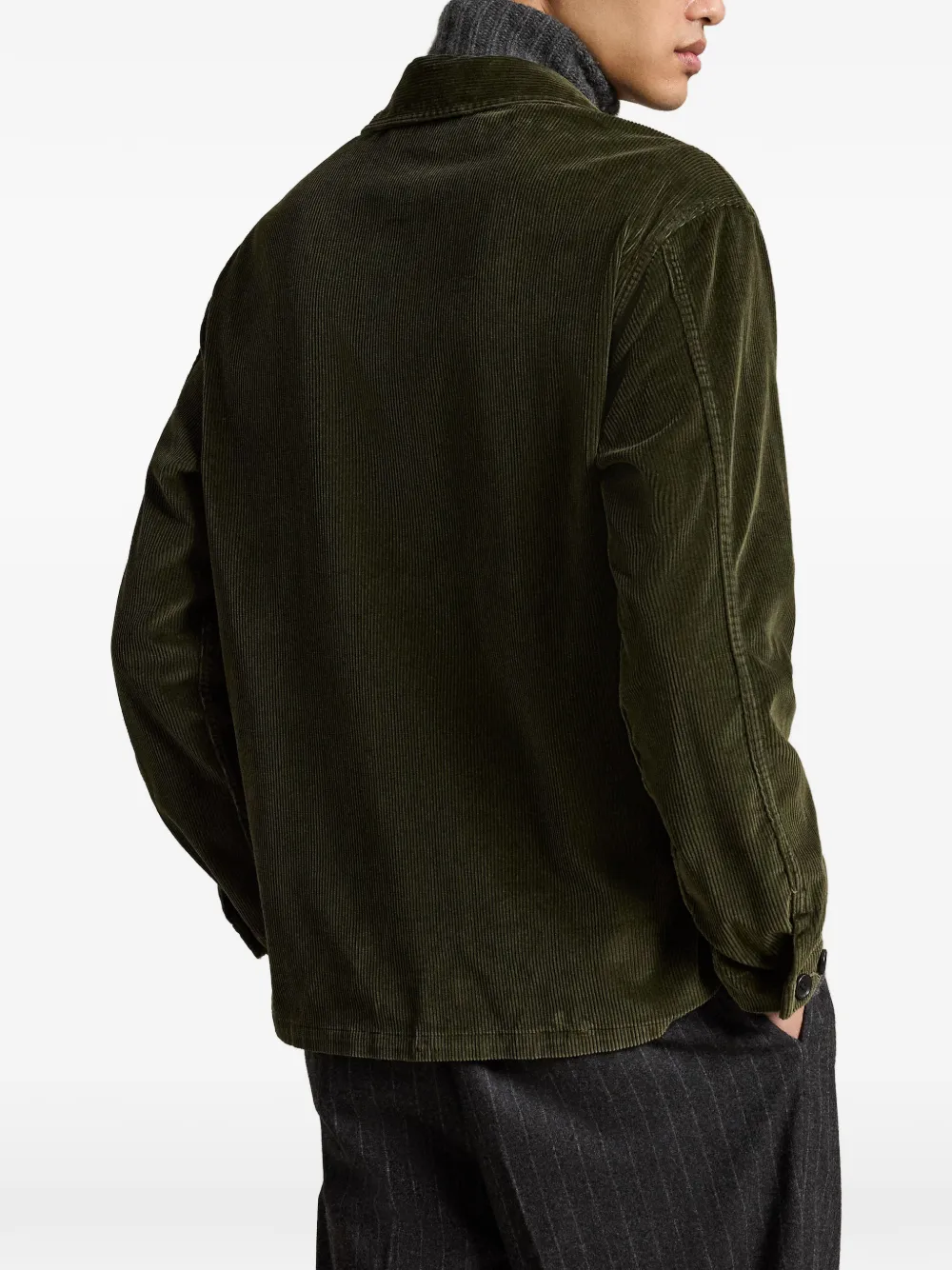 Polo Ralph Lauren Ribfluwelen shirtjack Groen