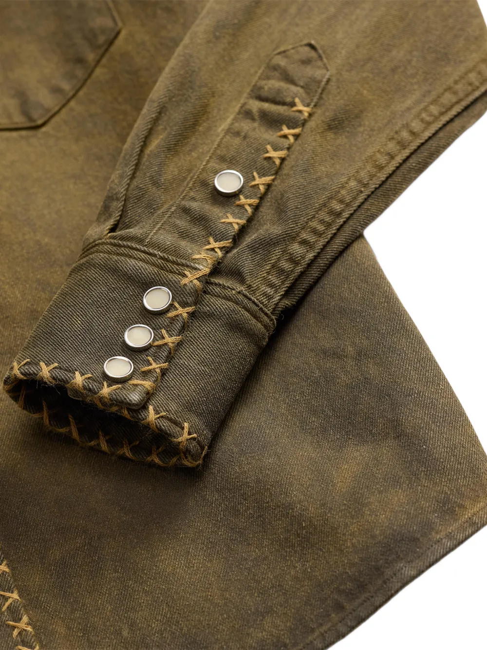 Ralph Lauren RRL Overhemd met borduurwerk Groen