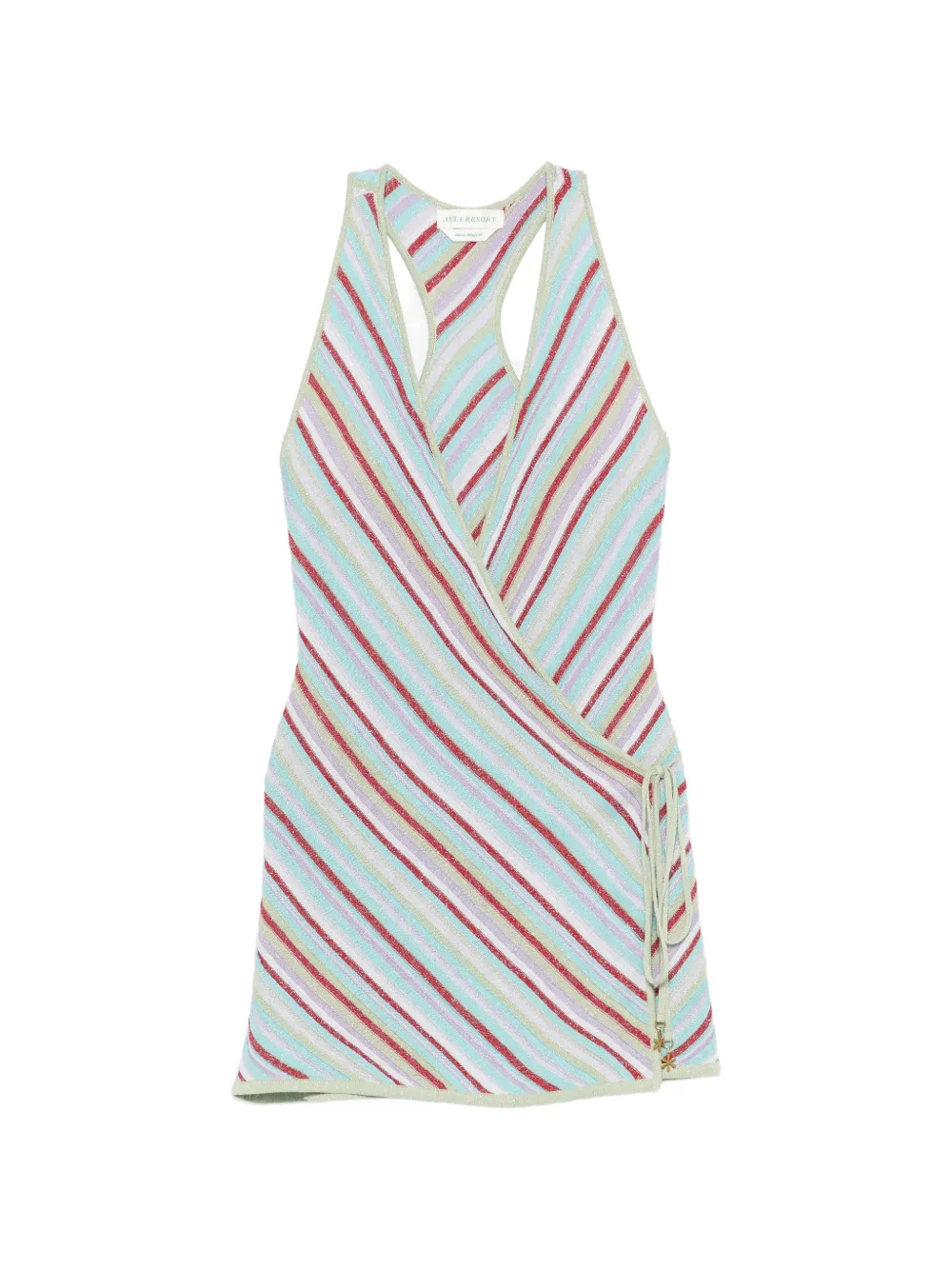 Asta Resort Lila wrap mini dress · L