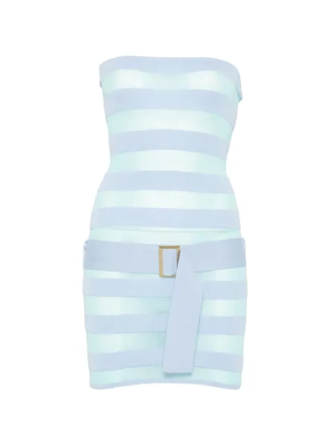 Asta Resort Cora striped belted mini dress