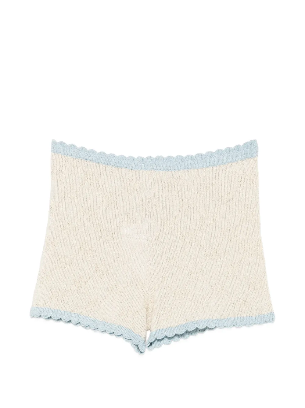 Asta Resort Millie scalloped-trim shorts - Toni neutri