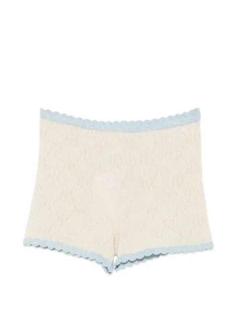 Asta Resort Millie scalloped-trim shorts