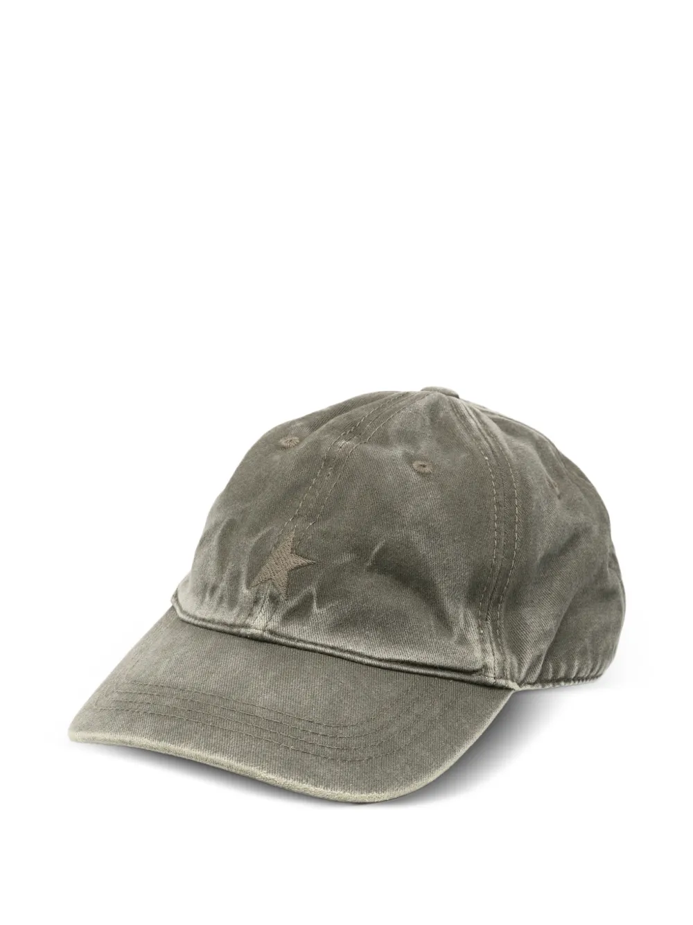 Golden Goose star-embroidered baseball cap - Verde