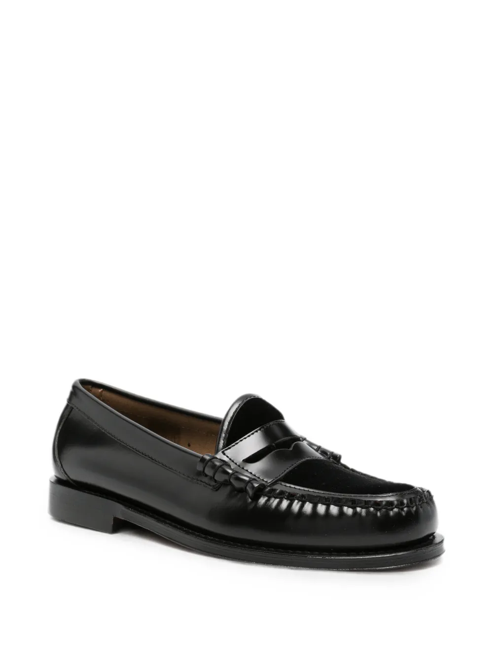 G.H.Bass Weejun Larson velvet loafers Zwart