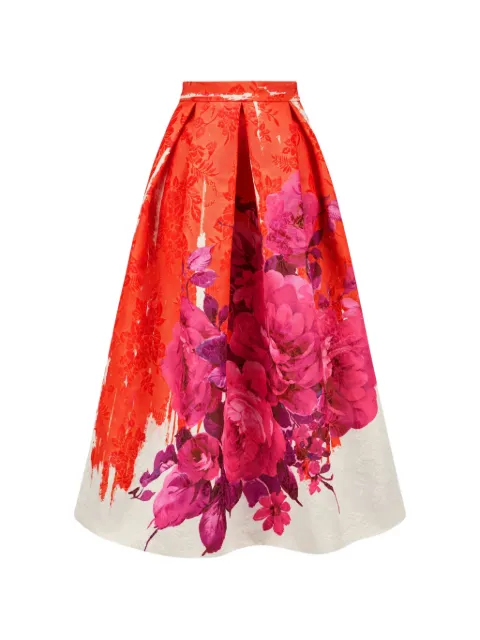 Lunatica Milano floral-print pleated skirt