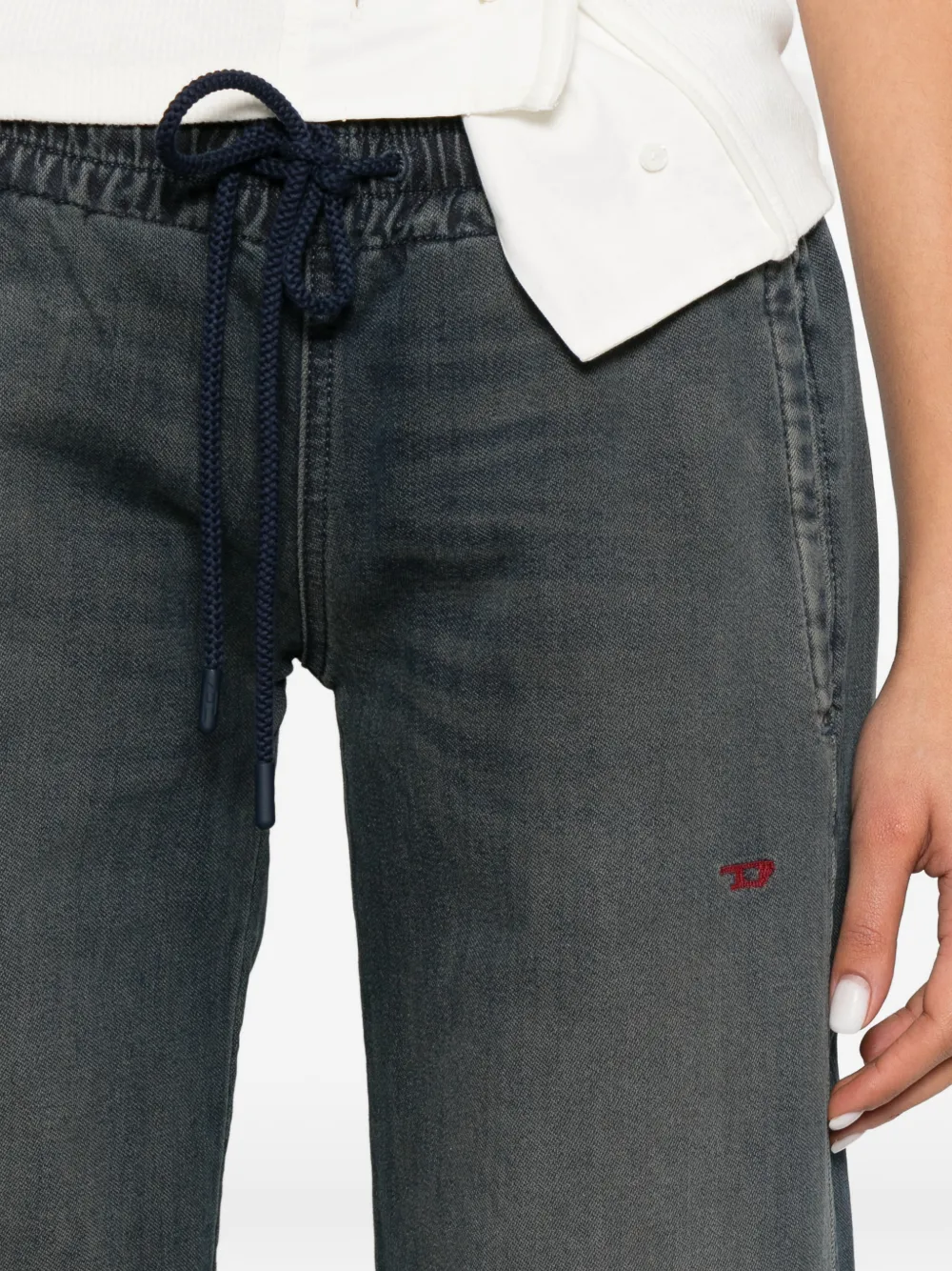 Diesel D-Ainty jeans met trekkoord Blauw