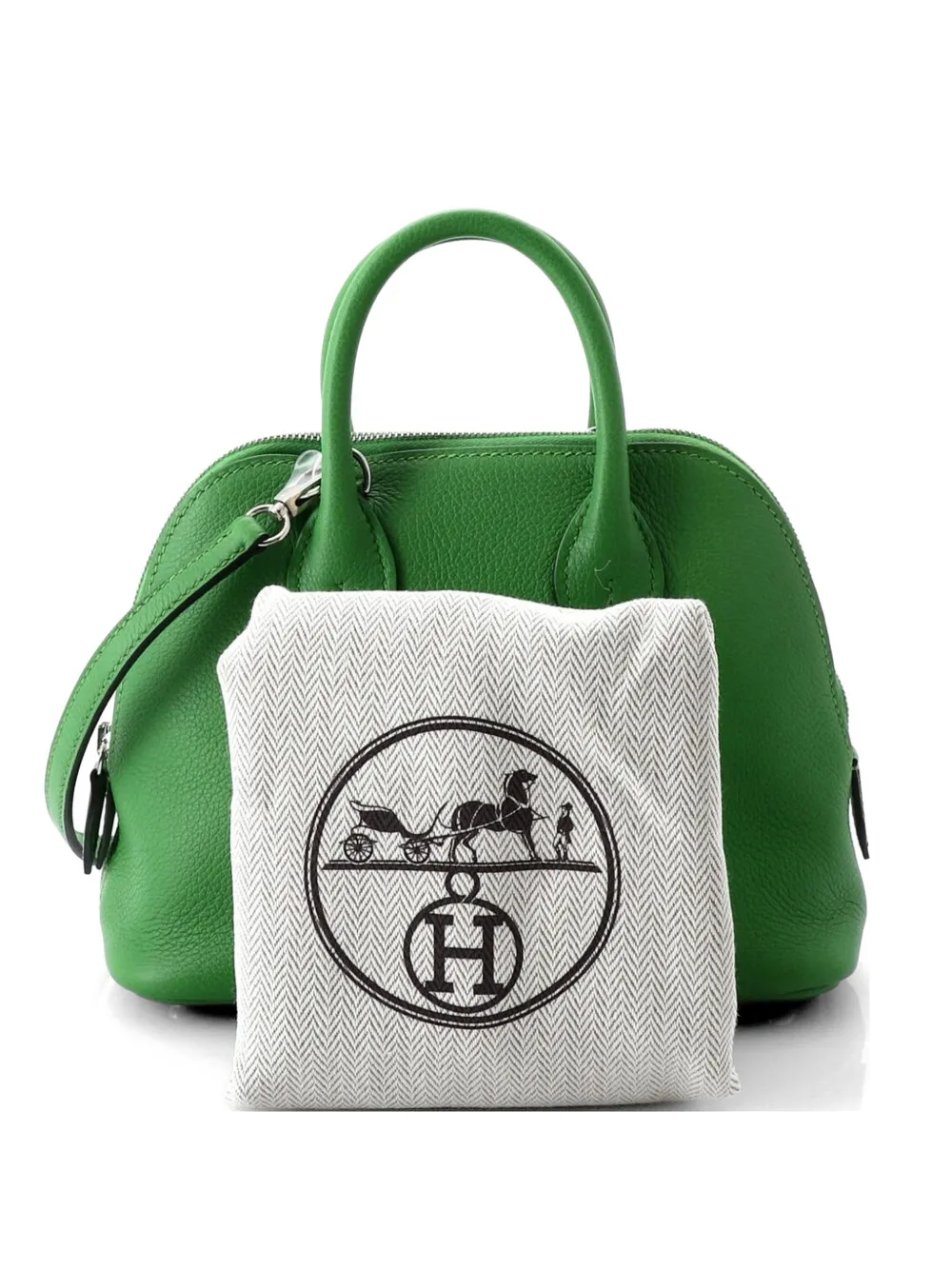 Hermès Pre-Owned Bolide 1923 Bag Verso Evercolor Mini crossbody bag - Verde