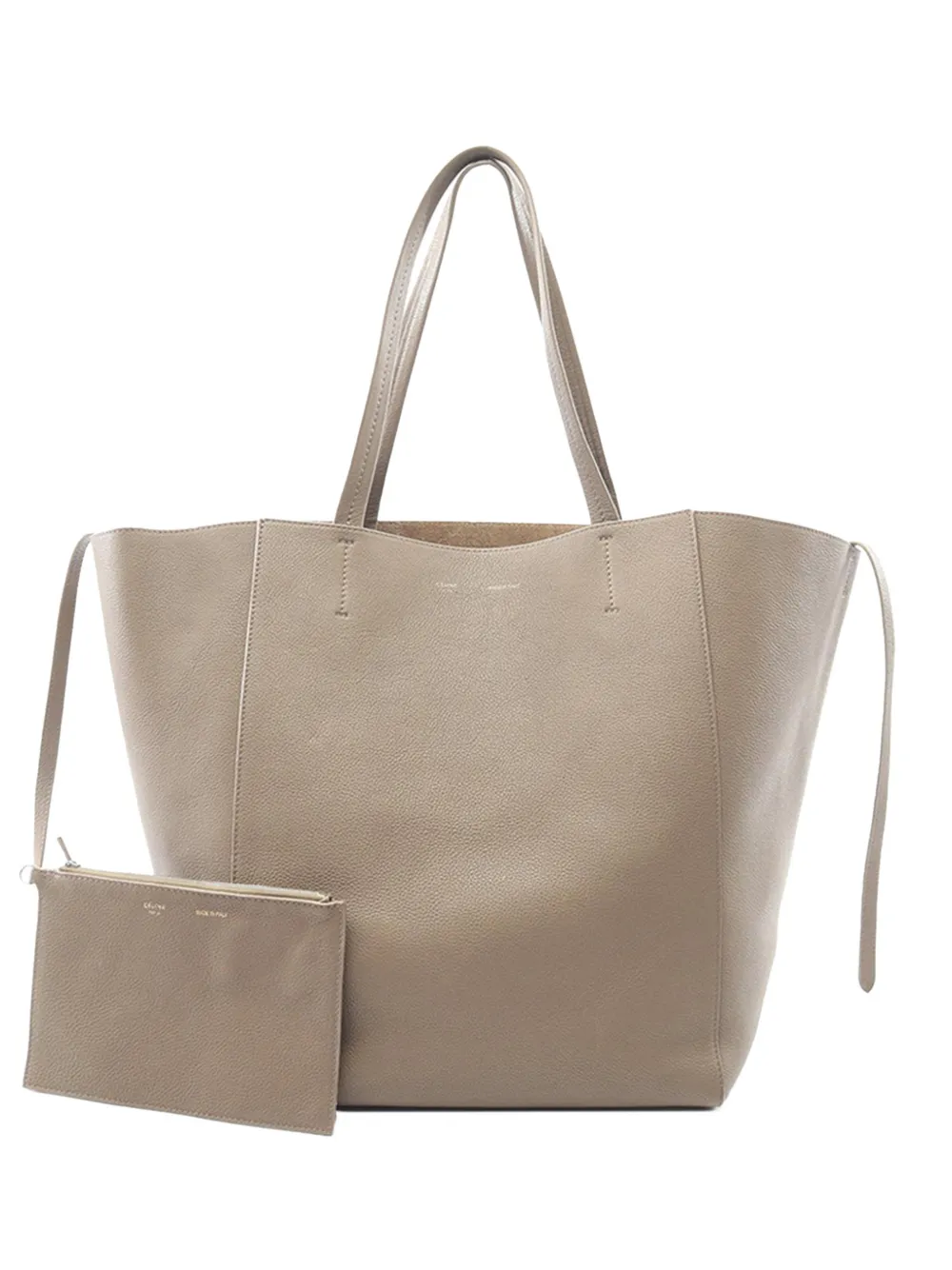 Celine Pre-Owned 2010-2026 Medium Grained Calfskin Phantom Cabas tote bag - Neutrals
