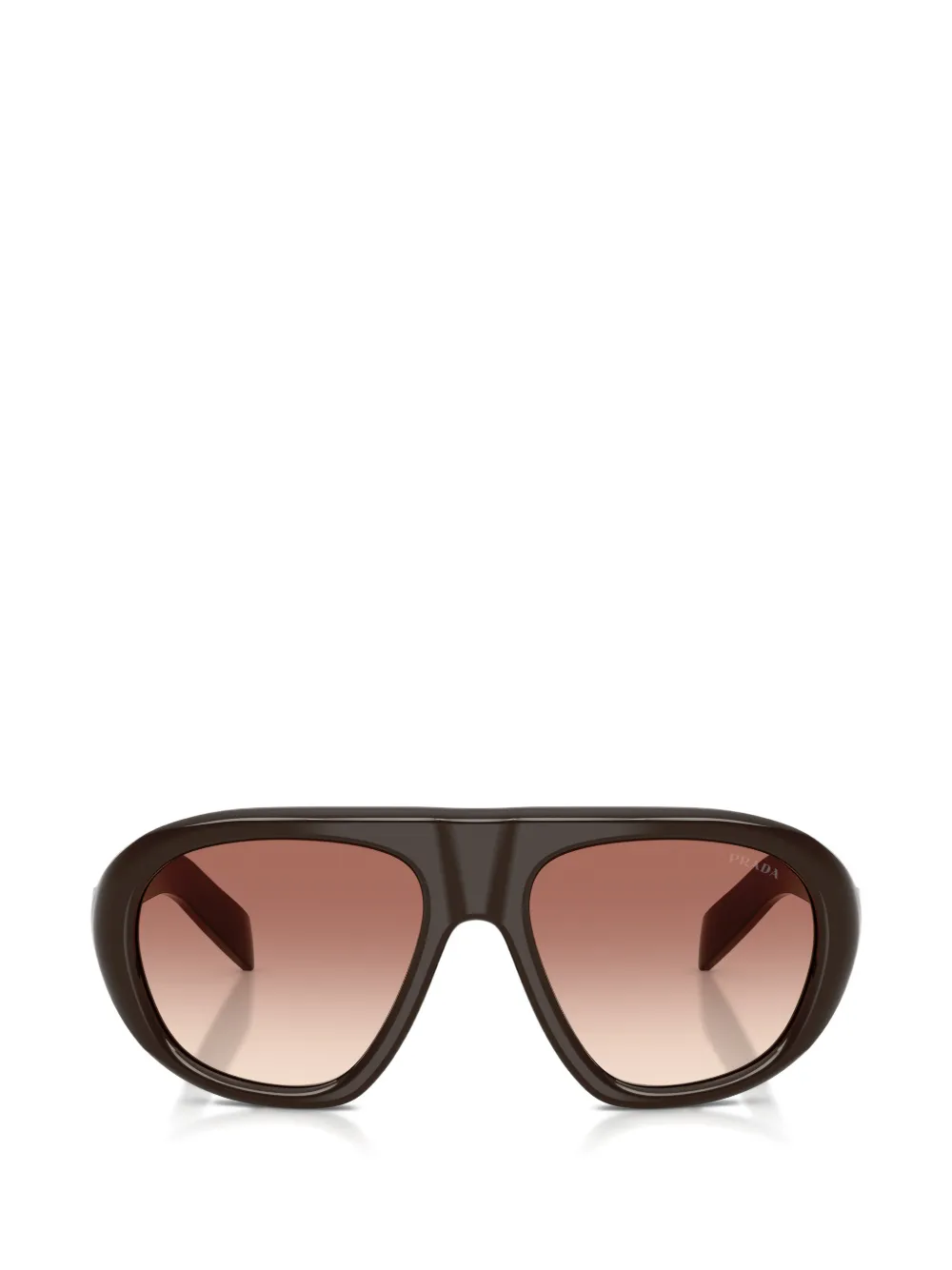 Prada Eyewear logo-detail sunglasses - Marrone