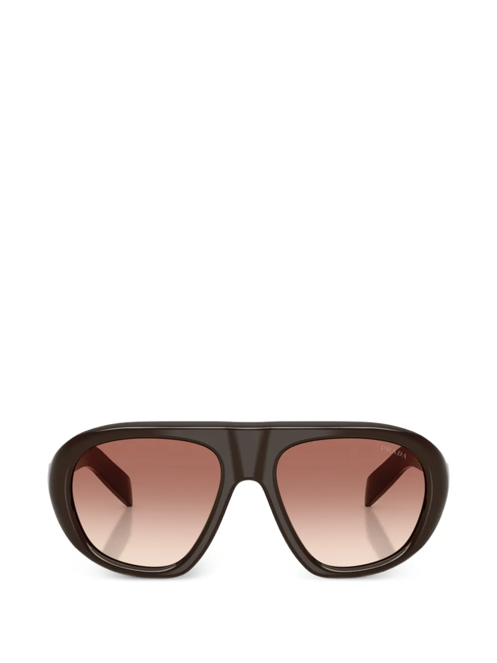 Prada Eyewear logo-detail sunglasses - Marrone